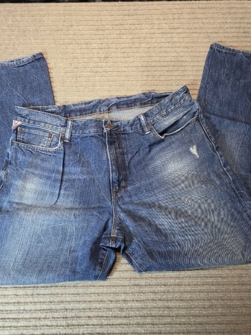 Denim & Supply Ralph Lauren Men’s Miller Relaxed Straight Jeans Blue 38X32 Logo